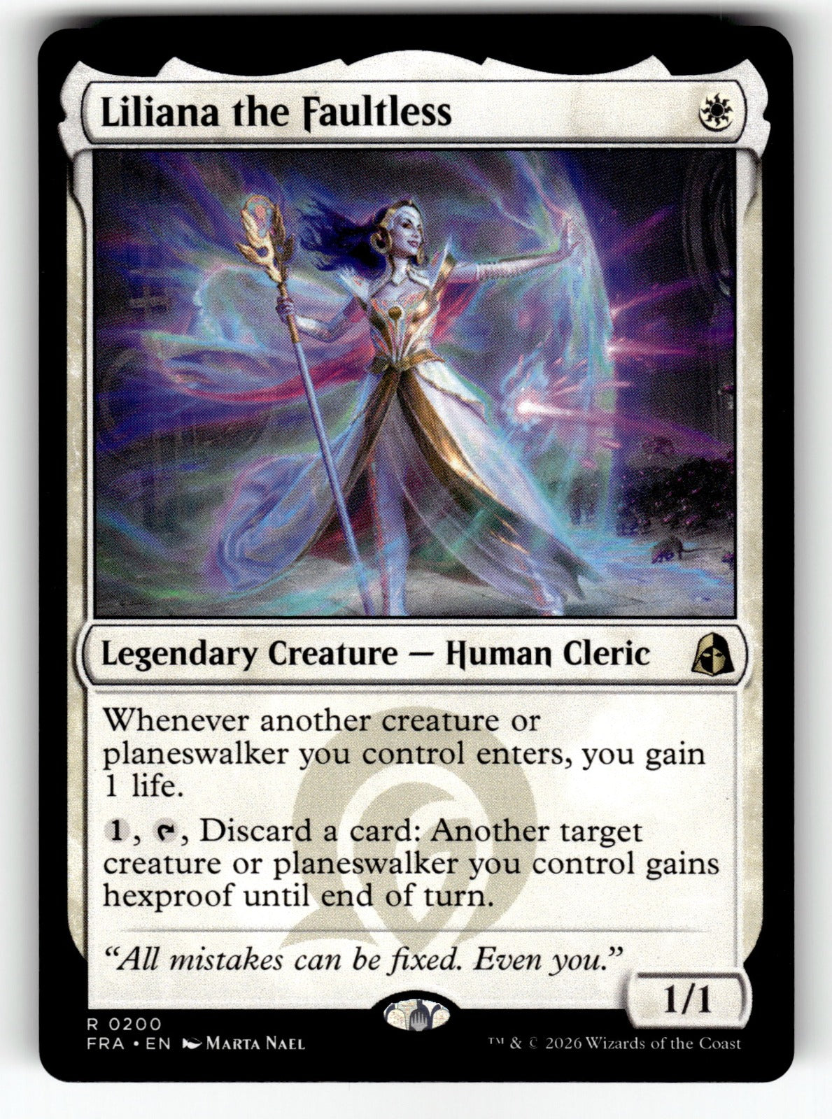 Liliana the Faultless – 200 FRA: Reality Fracture R NM