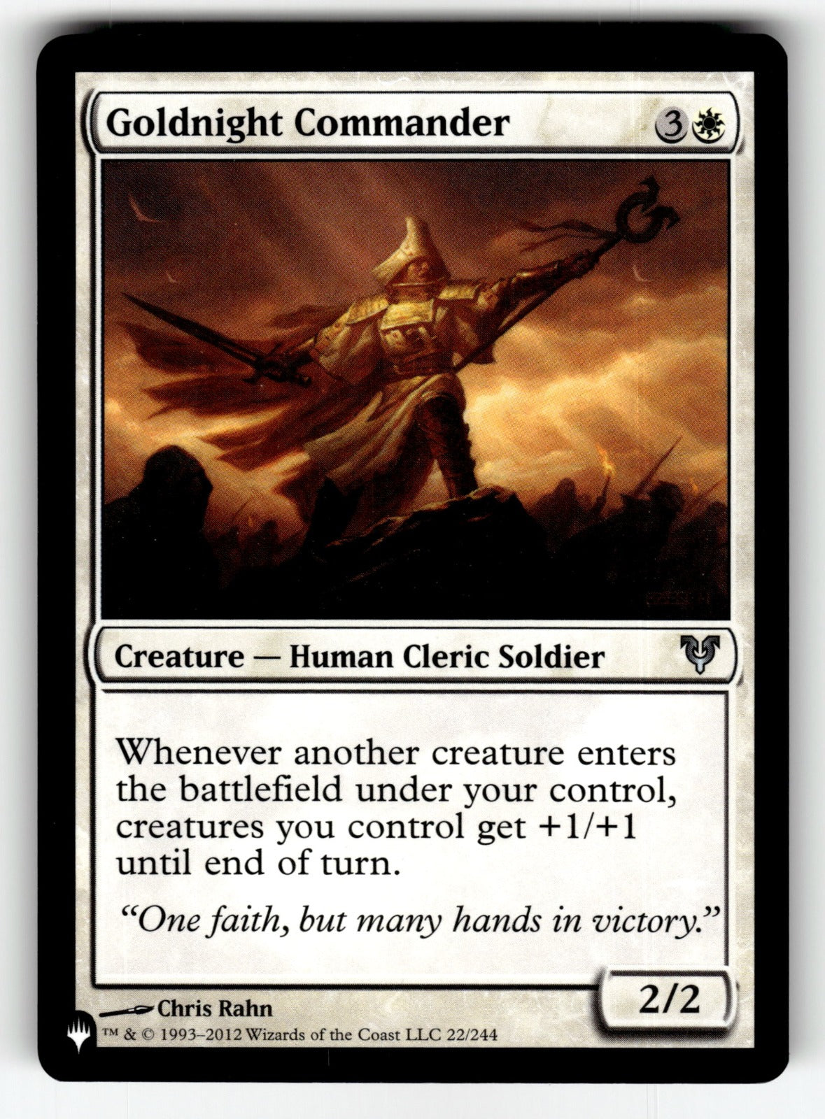 Goldnight Commander – 22/244 LIST: The List Reprints U NM