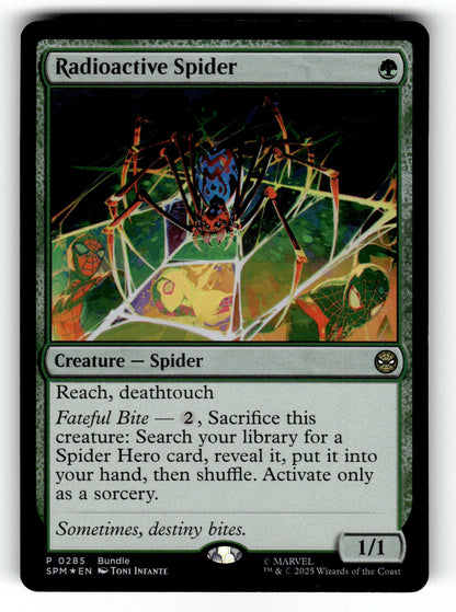 Radioactive Spider – 285 UMP: Unique and Miscellaneous Promos P Foil NM