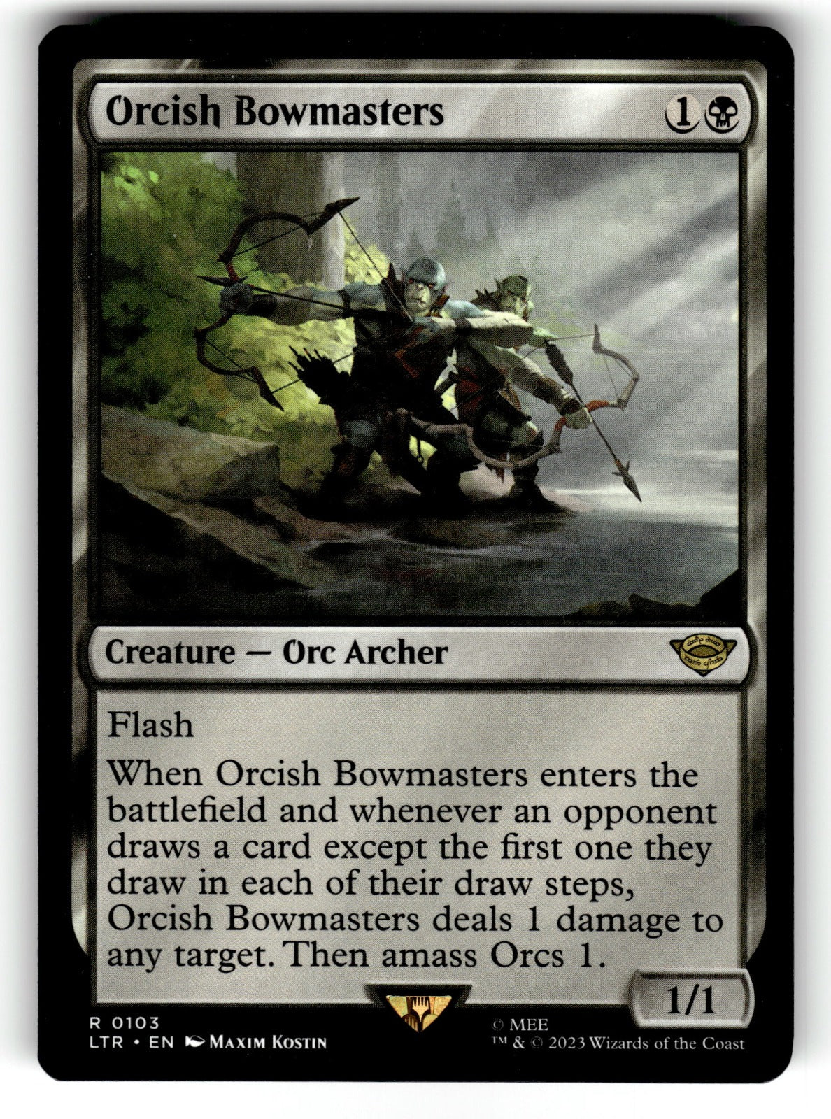 Orcish Bowmasters – 103 LTR: Universes Beyond: The Lord of the Rings: Tales of Middle-earth R NM