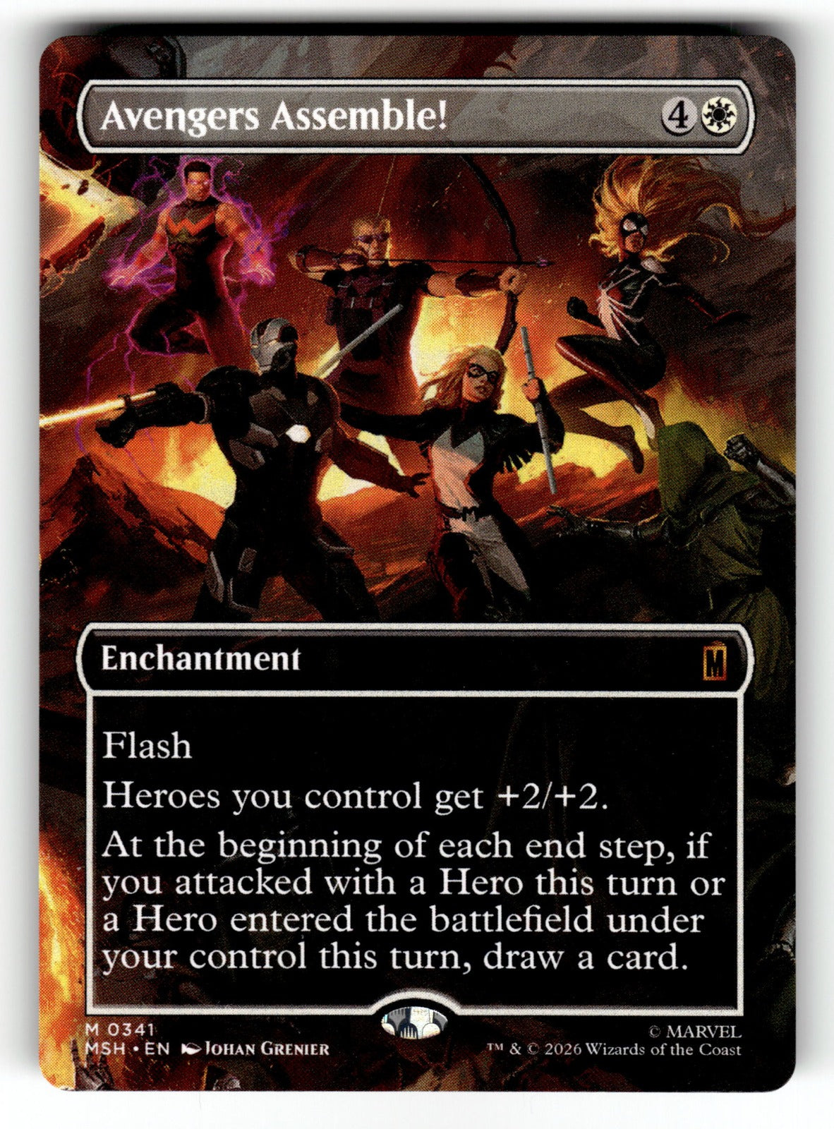 Avengers Assemble! (Borderless) – 341 MSH: Marvel Super Heroes M NM