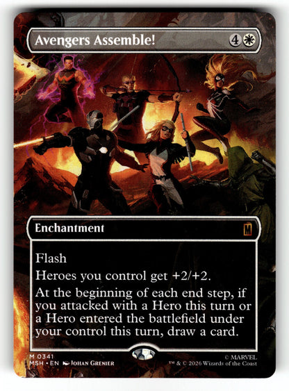 Avengers Assemble! (Borderless) – 341 MSH: Marvel Super Heroes M NM