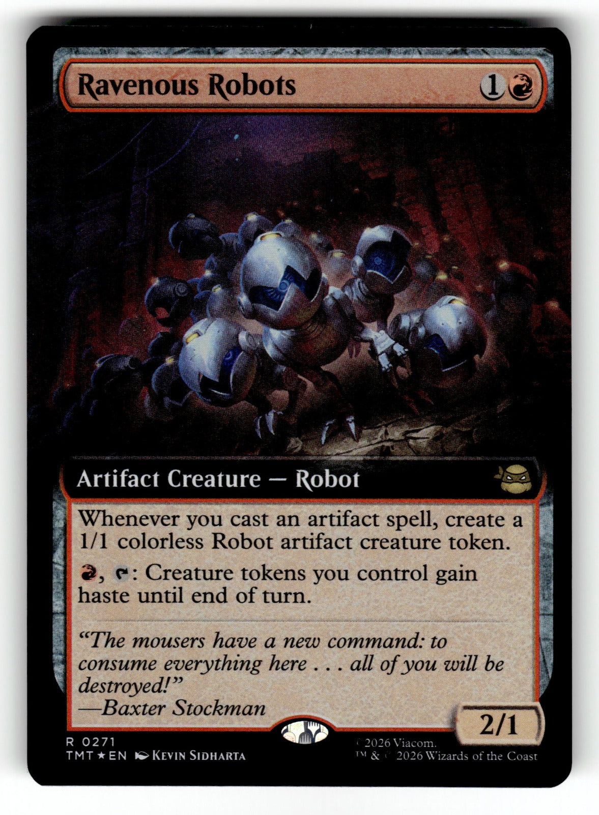 Ravenous Robots (Extended Art) – 271 TMT: Teenage Mutant Ninja Turtles R Foil NM