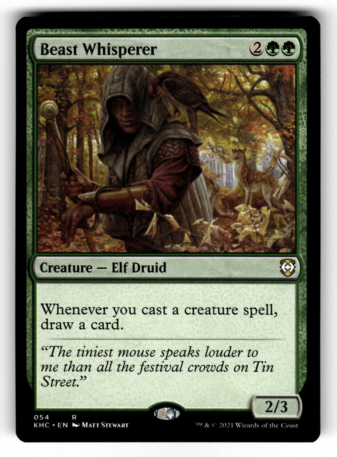 Beast Whisperer – 54 KHC: Commander: Kaldheim R NM
