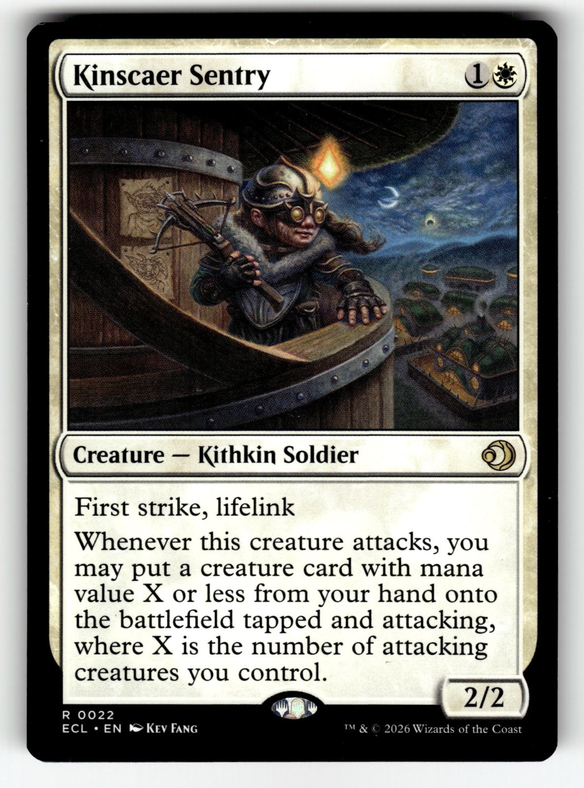 Kinscaer Sentry – 22 ECL: Lorwyn Eclipsed R NM
