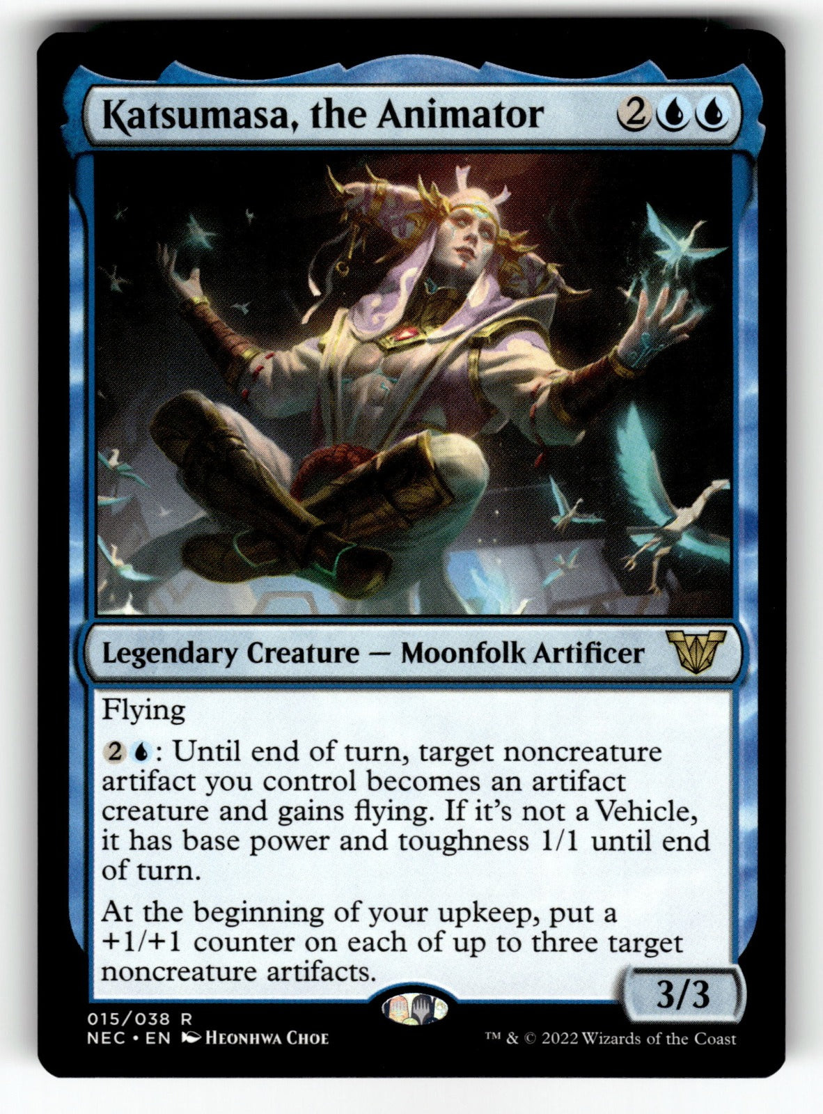 Katsumasa, the Animator – 15 NEC: Commander: Kamigawa: Neon Dynasty R NM
