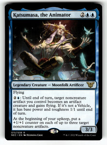 Katsumasa, the Animator – 15 NEC: Commander: Kamigawa: Neon Dynasty R NM