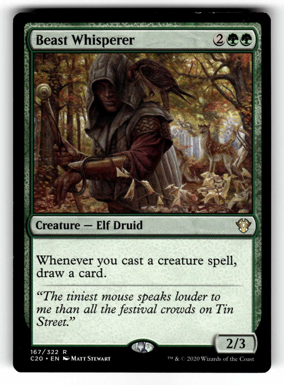 Beast Whisperer – 167 C20: Commander 2020 R LP