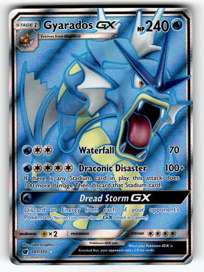 Gyarados GX (Full Art) – 101/111 SM04: SM - Crimson Invasion Ultra Rare Holo NM