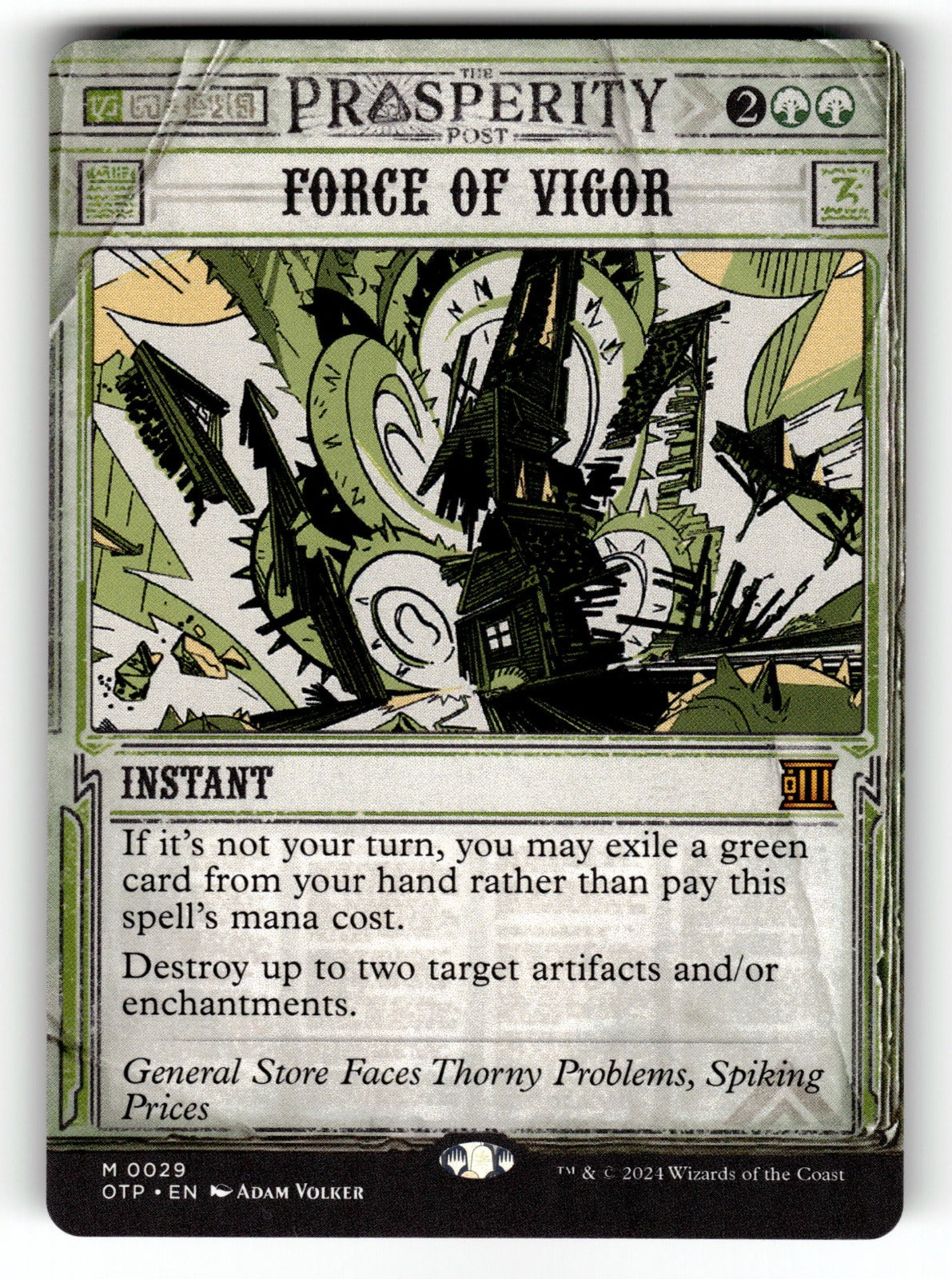 Force of Vigor – 29 OTP: Outlaws of Thunder Junction: Breaking News M NM