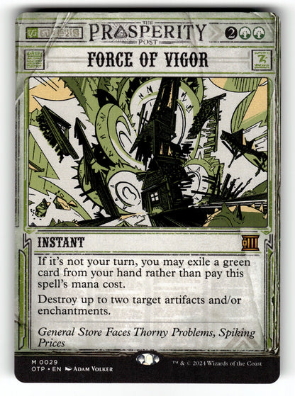 Force of Vigor – 29 OTP: Outlaws of Thunder Junction: Breaking News M NM