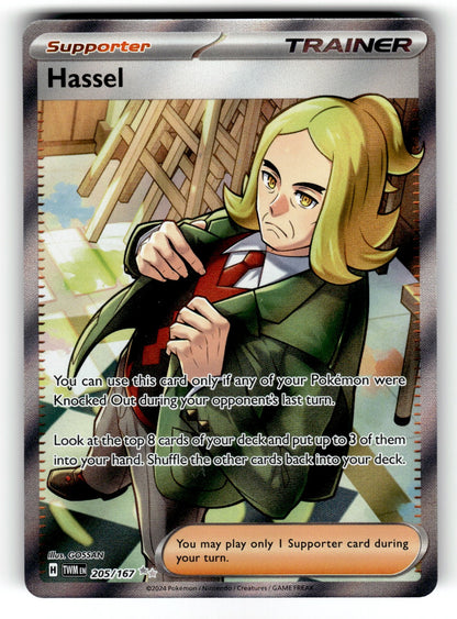Hassel – 205/167 TWM: SV06: Twilight Masquerade Ultra Rare HoloNM