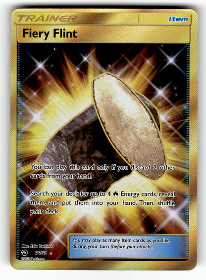 Fiery Flint (Secret) – 76/70 DRM: Dragon Majesty Secret Rare Holo NM