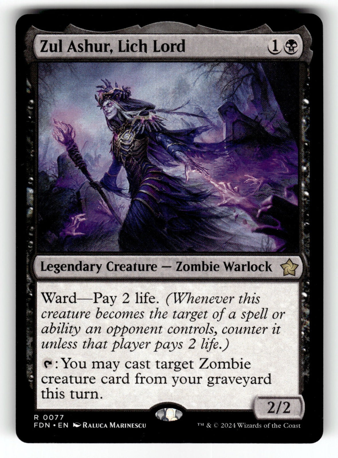 Zul Ashur, Lich Lord – 77 FDN: Foundations R NM