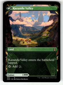 Kazandu Mammoth (Showcase) – 305 ZNR: Zendikar Rising R NM (Back)