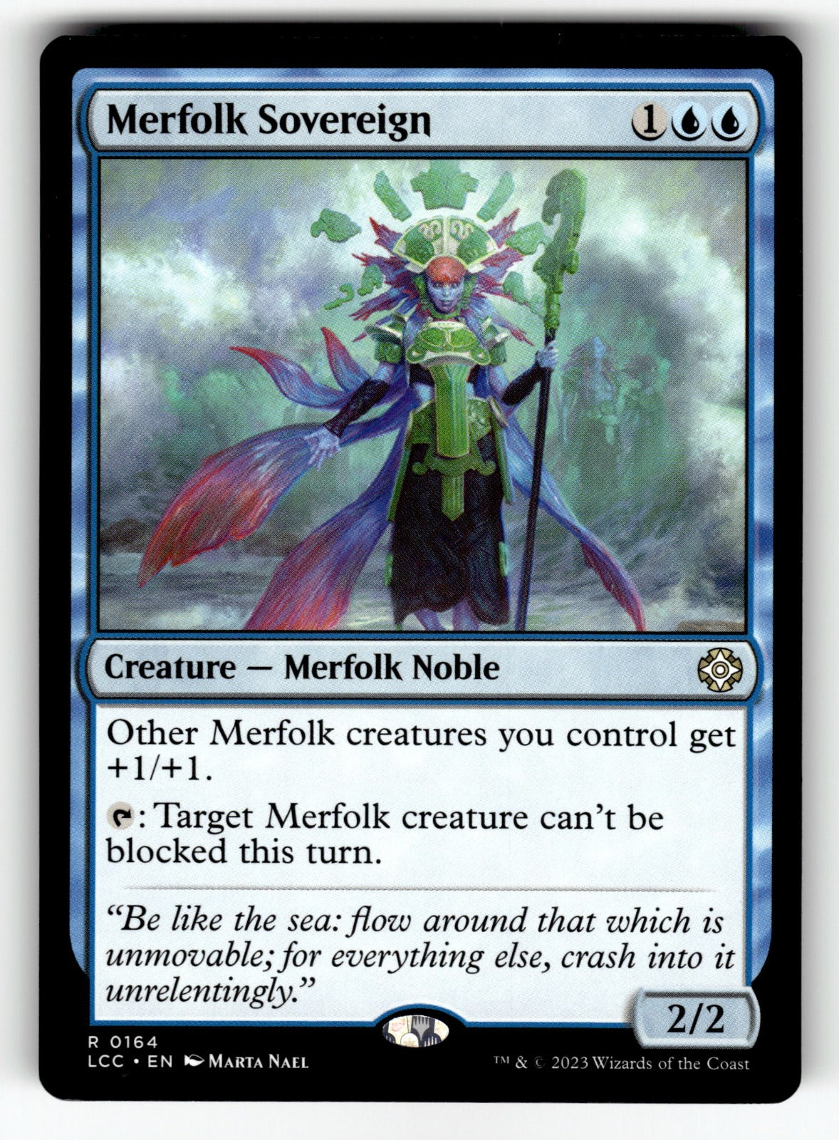 Merfolk Sovereign – 164 LCC: Commander: The Lost Caverns of Ixalan R NM