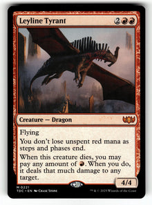 Leyline Tyrant – 221 TDC: Commander: Tarkir: Dragonstorm M NM