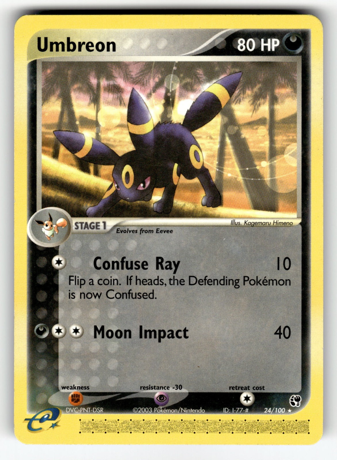 Umbreon – 24/100 SS: Sandstorm Rare LP