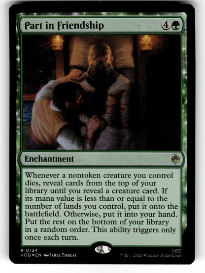 Part in Friendship – 134 HOB: The Hobbit R Foil NM