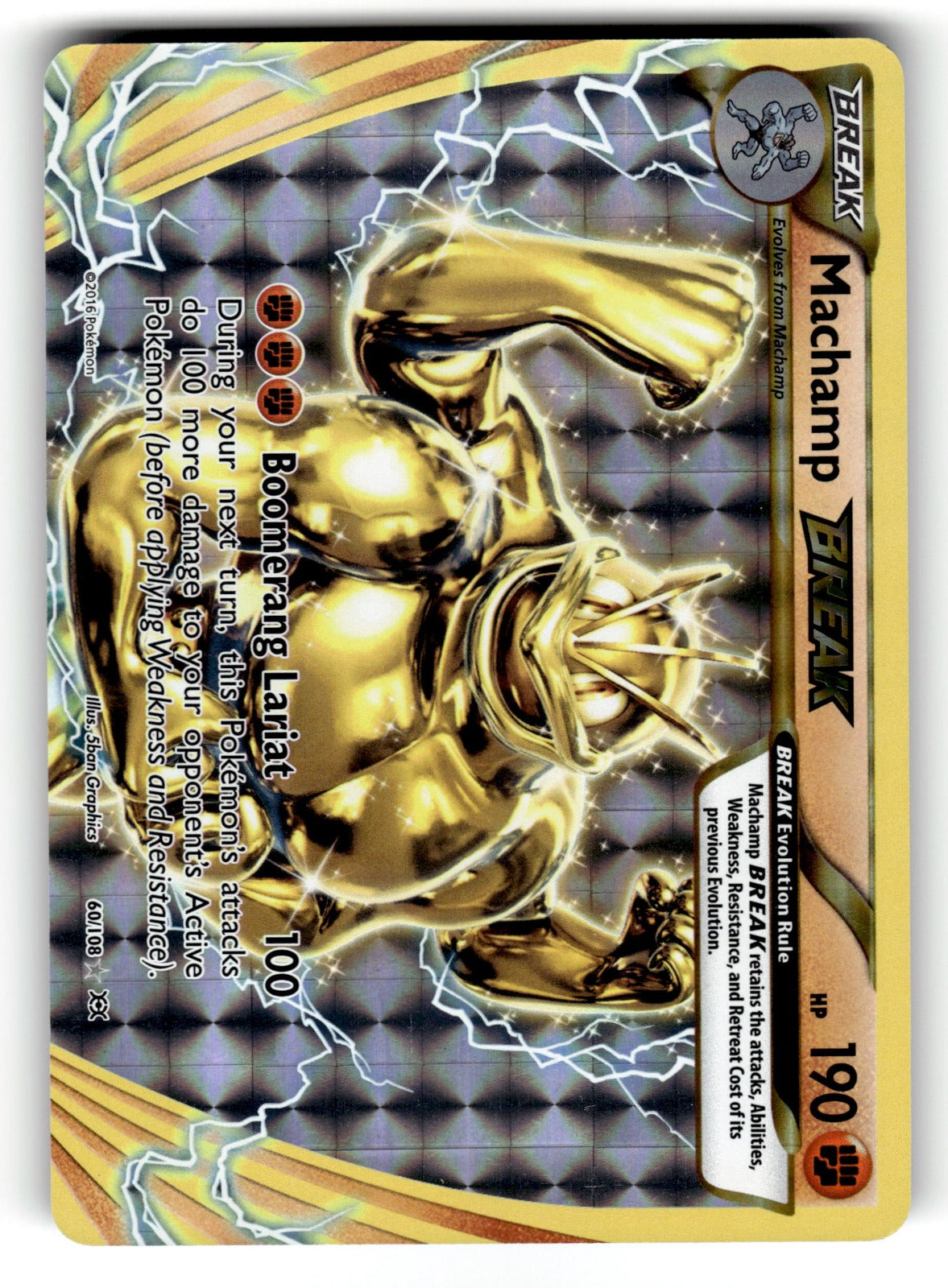 Machamp BREAK – 60/108 EVO: XY - Evolutions Rare BREAK HoloNM