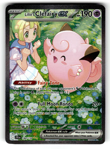 Lillie's Clefairy ex – 184/159 JTG: SV09: Journey Together Special Illustration Rare Holo NM