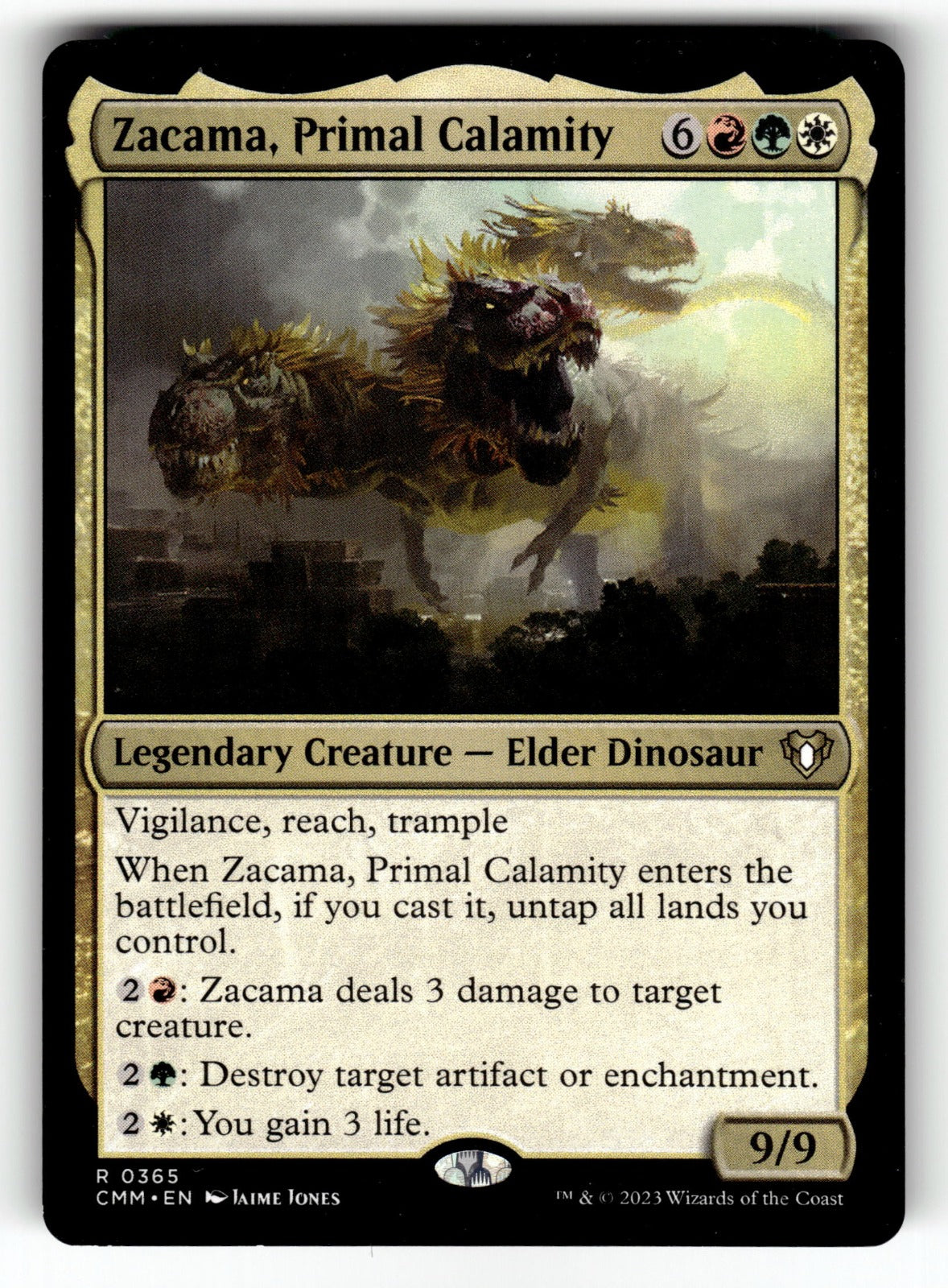 Zacama, Primal Calamity – 365 CMM: Commander Masters R NM