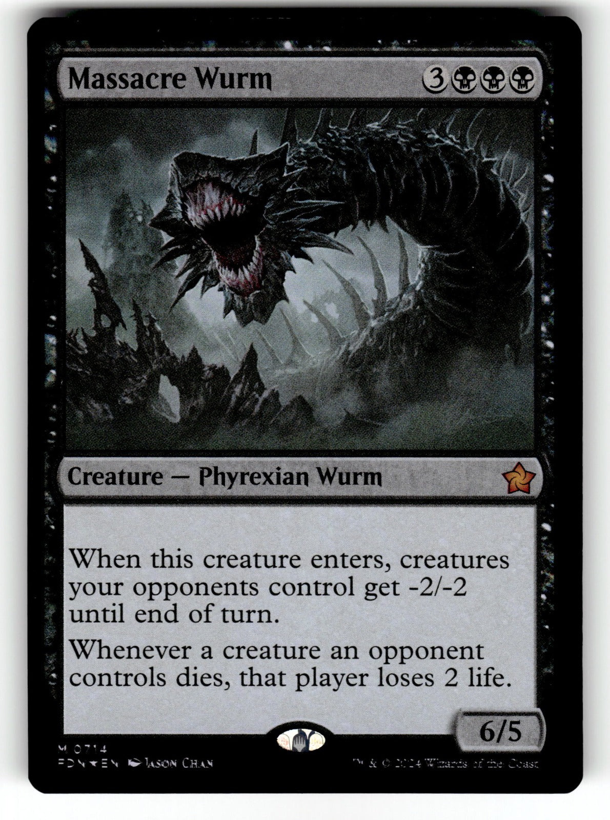 Massacre Wurm – 714 FDN: Foundations M Foil NM
