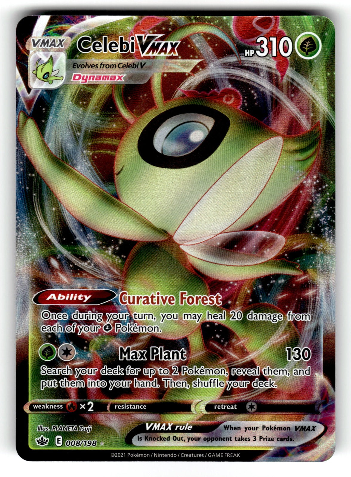 Celebi VMAX – 008/198 SWSH06: SWSH06: Chilling Reign Ultra Rare Holo NM