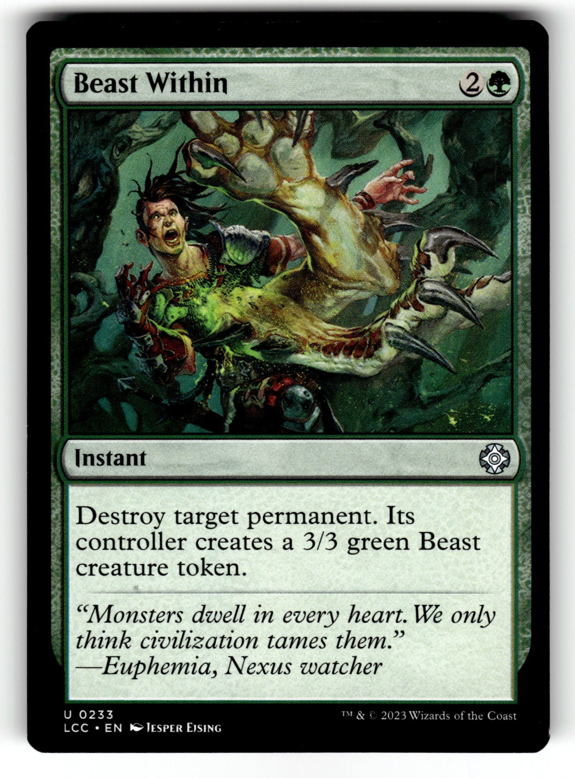 Beast Within – 233 LCC: Commander: The Lost Caverns of Ixalan U NM