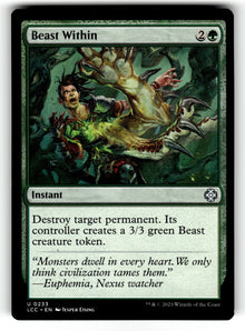 Beast Within – 233 LCC: Commander: The Lost Caverns of Ixalan U NM