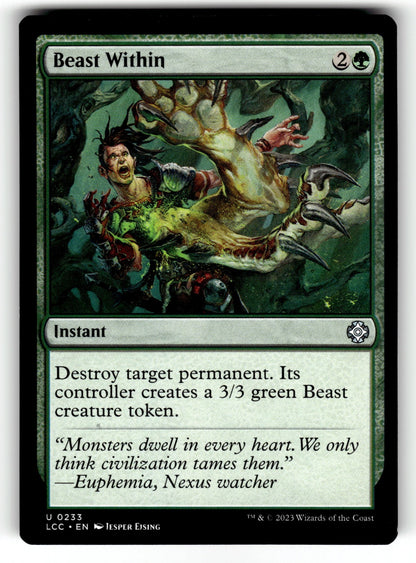 Beast Within – 233 LCC: Commander: The Lost Caverns of Ixalan U NM