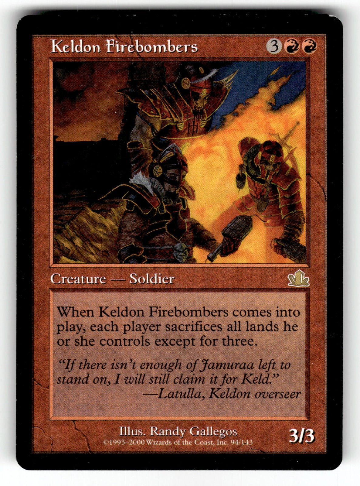 Keldon Firebombers – 94 PCY: Prophecy R LP
