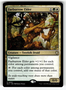Faeburrow Elder – 252 BLC: Commander: Bloomburrow R NM