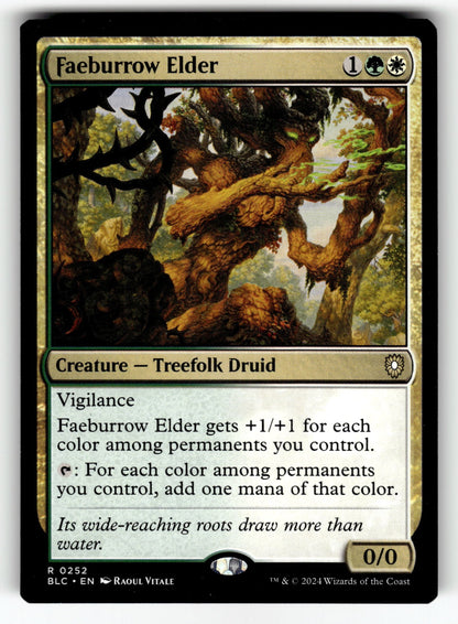 Faeburrow Elder – 252 BLC: Commander: Bloomburrow R NM