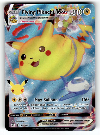 Flying Pikachu VMAX – 007/025 CLB: Celebrations Ultra Rare Holo NM