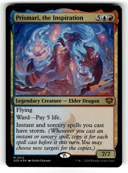 Prismari, the Inspiration – 212 SOS: Secrets of Strixhaven M Foil NM