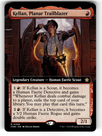 Kellan, Planar Trailblazer (Extended Art) – 466 FDN: Foundations R NM