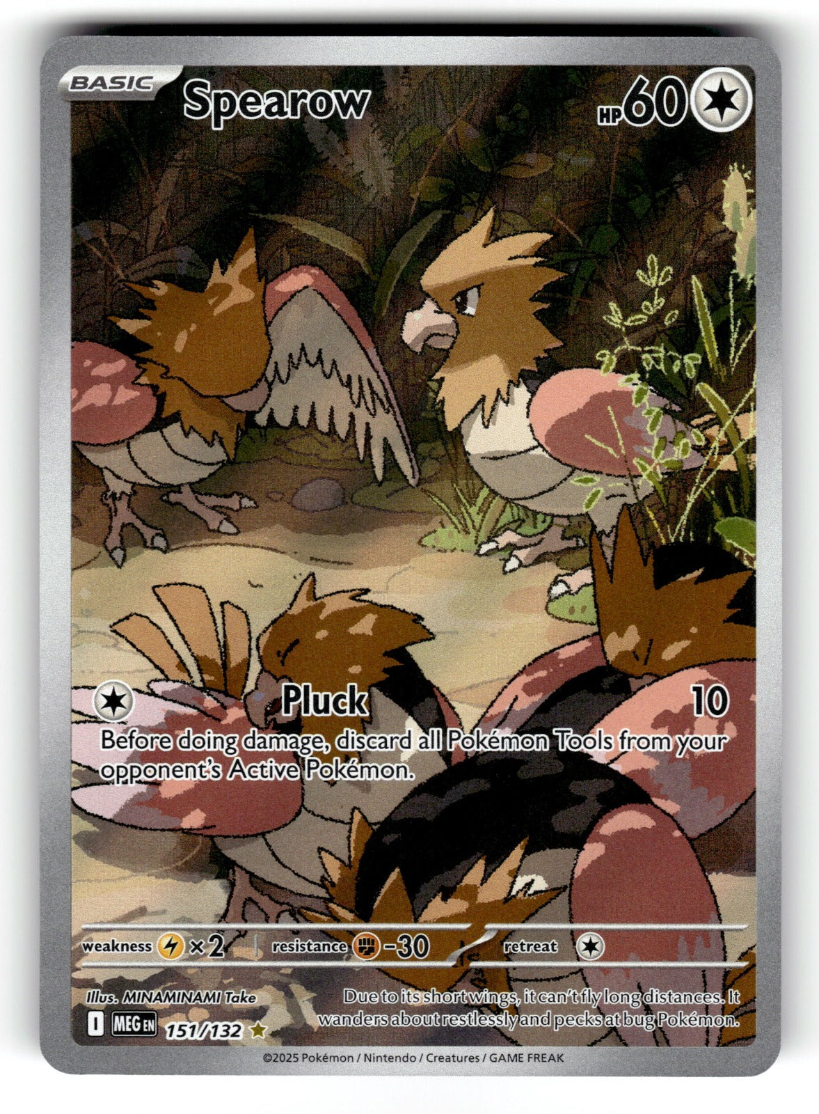 Spearow – 151/132 MEG: ME01: Mega Evolution Illustration Rare HoloMP