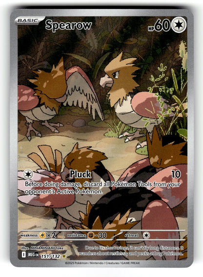 Spearow – 151/132 MEG: ME01: Mega Evolution Illustration Rare HoloMP