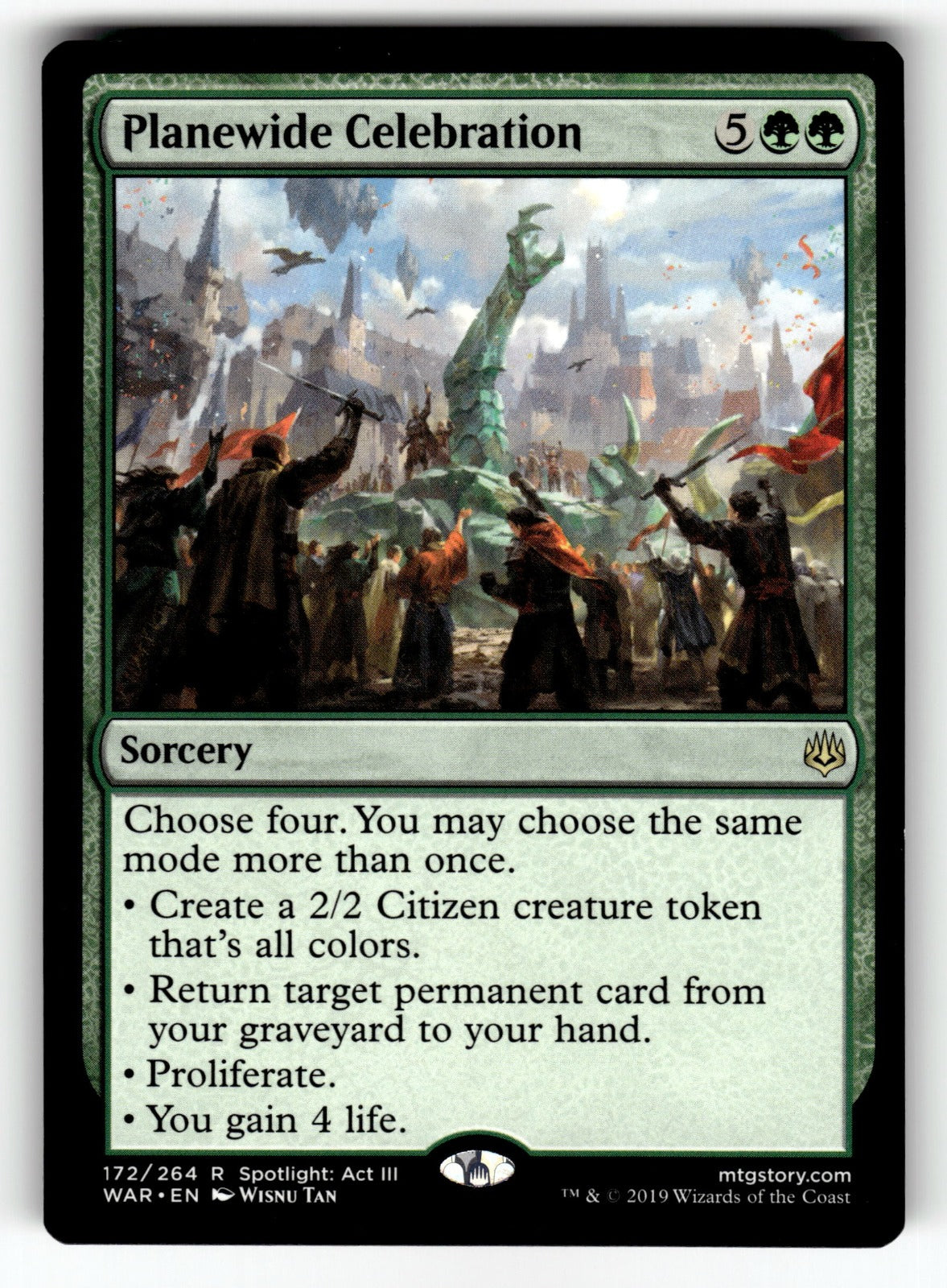 Planewide Celebration – 172 WAR: War of the Spark R NM