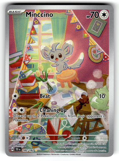 Minccino - 182/162 TEF: SV05: Temporal Forces Illustration Rare Holo NM