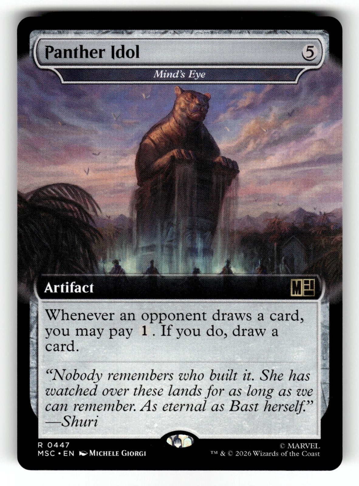 Panther Idol - Mind's Eye (Extended Art) – 447 MSC: Commander: Marvel Super Heroes R NM