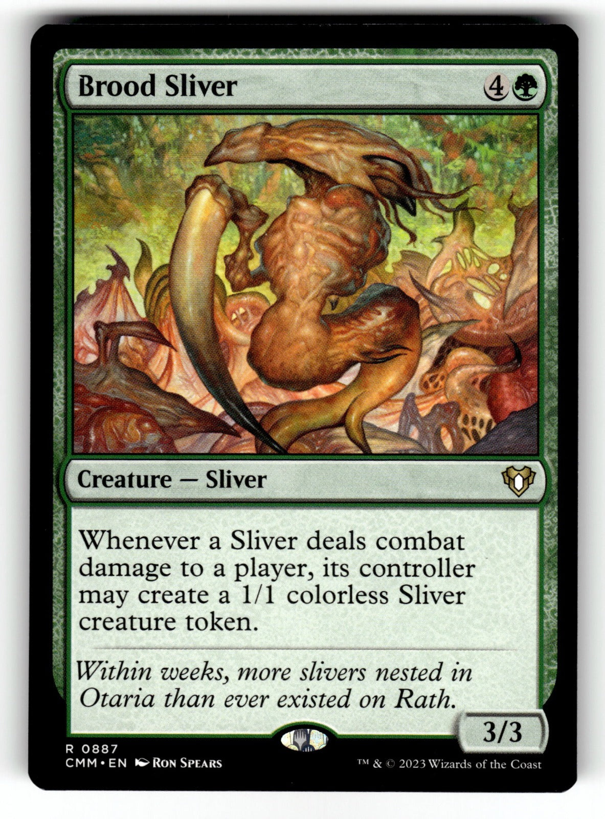 Brood Sliver – 887 CMM: Commander Masters R NM