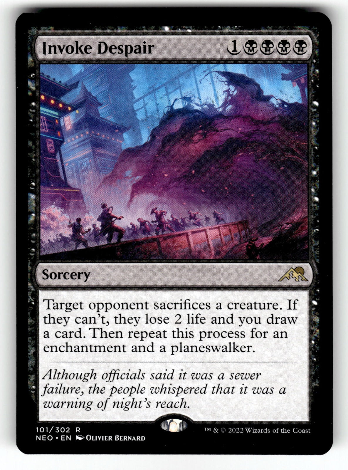 Invoke Despair – 101 NEO: Kamigawa: Neon Dynasty R NM