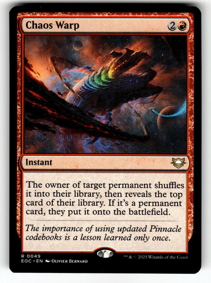 Chaos Warp – 49 EOC: Commander: Edge of Eternities R LP