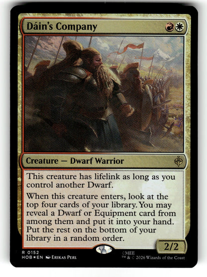 Dain's Company – 152 HOB: The Hobbit R Foil NM