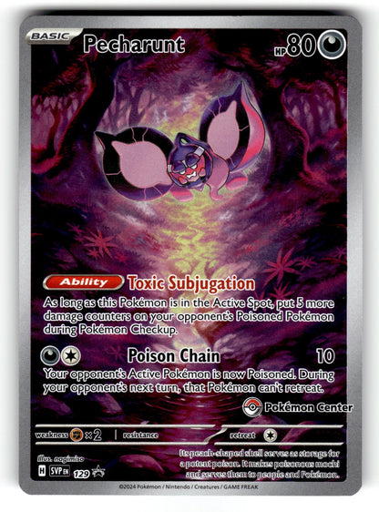 Pecharunt - (Pokemon Center Exclusive) – 129 SVP: SV: Scarlet & Violet Promo Cards Promo HoloNM