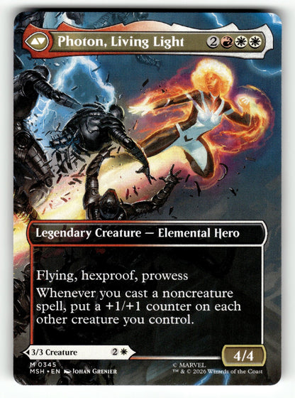 Monica Rambeau (Borderless) () – 345 MSH: Marvel Super Heroes M NM (Back)