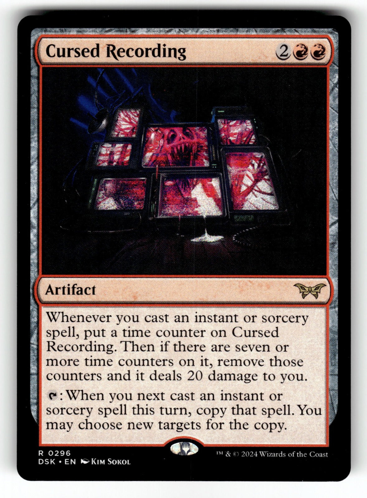 Cursed Recording – 296 DSK: Duskmourn: House of Horror R NM