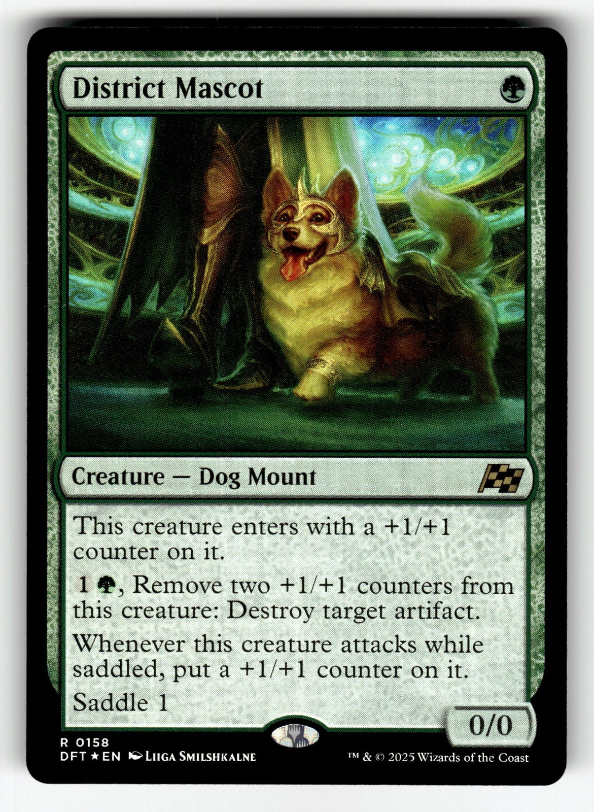 District Mascot – 158 DFT: Aetherdrift R Foil NM